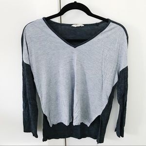 Madewell Colorblock 3/4 Sleeve Tee